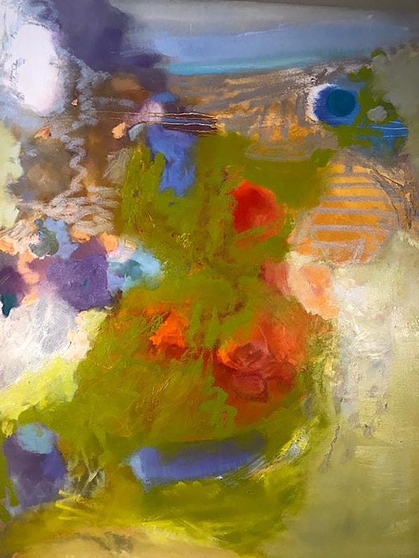 Springtime, Anne Leveque Abstract Oil