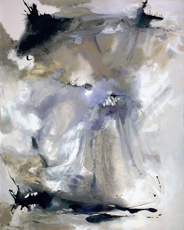 Storm, Anne Leveque Abstract Oil